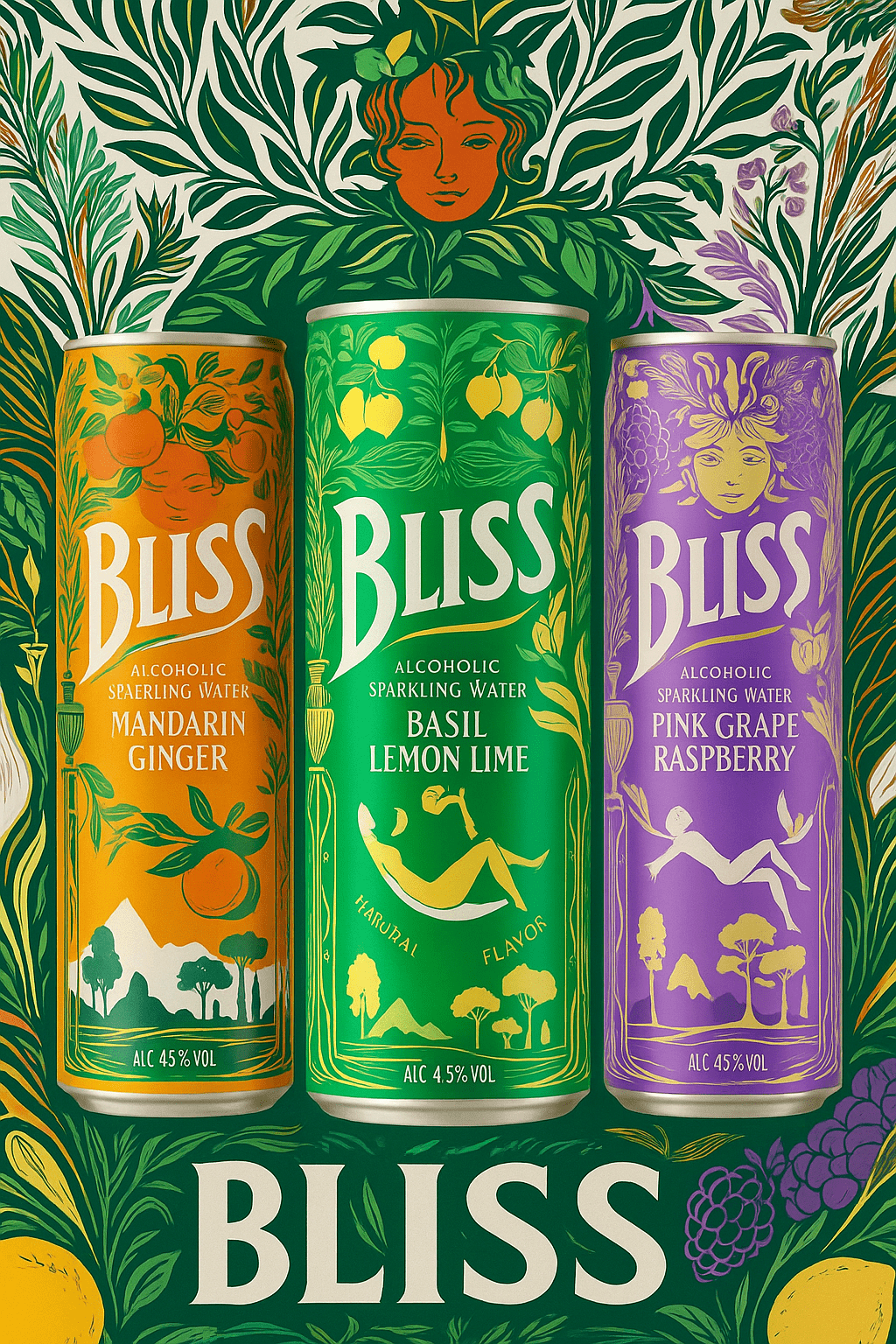 Bliss smakkpakki / 6 dósir - Sante.is